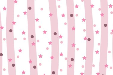 Pembe bir arka plan üzerinde yıldız ile Seamless Modeli