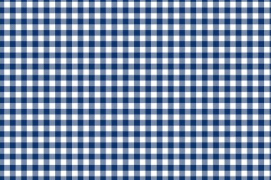 blue checkered tablecloth texture, background