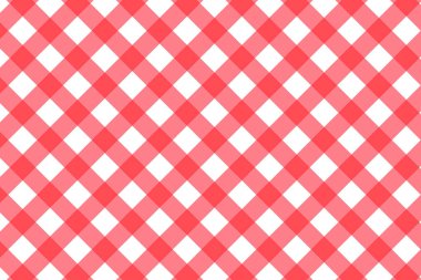 Kareli ekose ve vektör illüstrasyonlu kusursuz desen