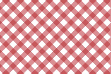 Kareli ekose ve vektör illüstrasyonlu kusursuz desen