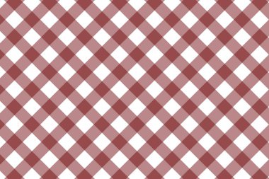 Kareli ekose ve vektör illüstrasyonlu kusursuz desen