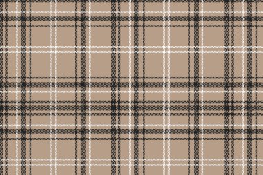 Tartan Ekoseli Şekilsiz Şablon. Vektör İllüstrasyonu.