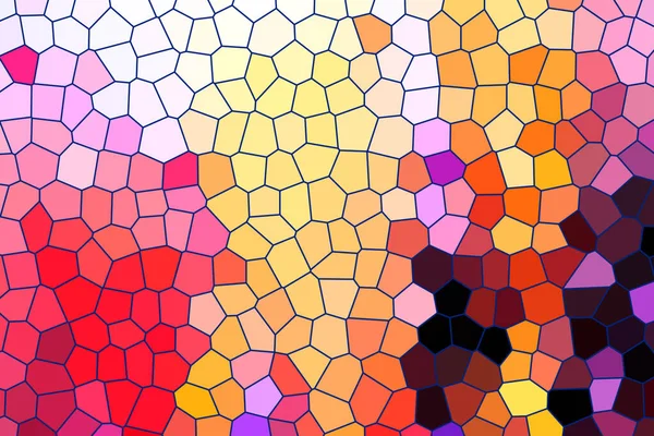abstract vector stained-glass mosaic background-illustration