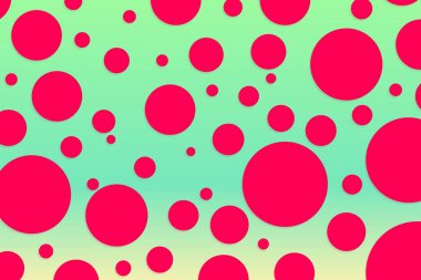 Colorful polka dot backdrop and background
