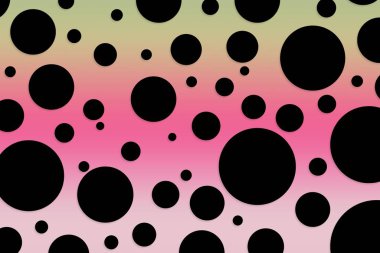 Colorful polka dot backdrop and background