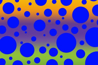 Colorful polka dot backdrop and background