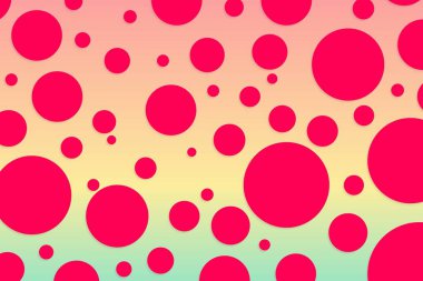 Colorful polka dot backdrop and background