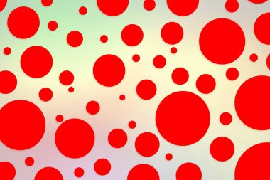 Colorful polka dot backdrop and background