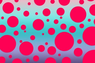 Colorful polka dot backdrop and background