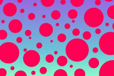 Colorful polka dot backdrop and background