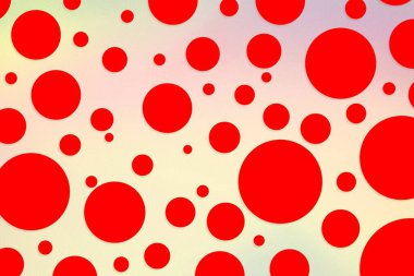 Colorful polka dot backdrop and background