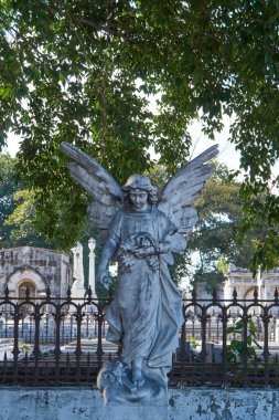 Kolon Cenaze Anıtı. Küba Ulusal Anıtı. Dünyanın en büyük mezarlıklarından biri.                               