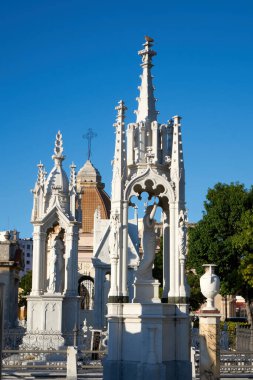     Kolon Cenaze Anıtı. Küba Ulusal Anıtı. Dünyanın en büyük mezarlıklarından biri.                           