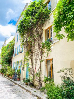 beautiful streets of the old town of the mediterranean sea in the summer