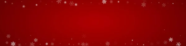 Снігопад Накладає Різдвяний Фон Тонкі Літаючі Снігові Пластівці Зірки Різдвяному — стоковий вектор