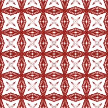 Sembol çizgileri tasarımı. Kestane rengi simetrik kaleydoskop. Tekstil hazır modern baskı, mayo kumaş, duvar kağıdı, ambalaj. Geometrik sembol çizgileri deseni.