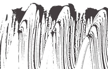 Grunge dokusu. Kederli siyah gri iz. Canlı olarak. Gürültü iğrenç grunge dokusu. Güzel sanatsal yüzey. Vektör illüstrasyonu.