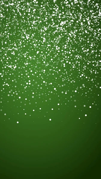 Schneefall Überlagert Den Weihnachtlichen Hintergrund Dezent Fliegende Schneeflocken Und Sterne — Stockvektor