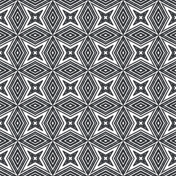 Chevron Listras Design Preto Simétrico Caleidoscópio Fundo Têxtil Pronto Impressão — Fotografia de Stock