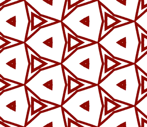 Bezešvý Vzor Mozaiky Maroon Symetrické Kaleidoskop Pozadí Textilní Konfekce Tkaniny — Stock fotografie