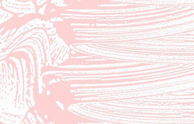 Grunge dokusu. Üzücü pembe iz. Harika bir geçmişi var. Gürültü iğrenç grunge dokusu. Canlı sanatsal bir yüzey. Vektör illüstrasyonu.