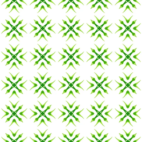 Fronteira Verde Orgânica Moda Boho Chique Verde Design Verão Chique — Fotografia de Stock