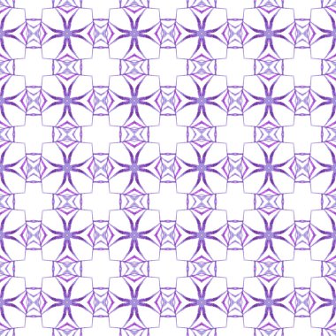 Tekstil hazır güzel baskı, mayo kumaş, duvar kağıdı, ambalaj. Mor, sevimli boho şık yaz tasarımı. Yaz, egzotik, pürüzsüz sınır. Egzotik, pürüzsüz desen.