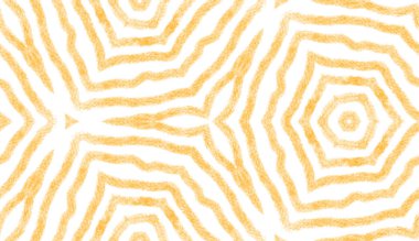 Arabesk el çizimi desen. Sarı simetrik kaleydoskop arka planı. Tekstil hazır muhteşem baskı, mayo kumaş, duvar kağıdı, ambalaj. Doğulu arabesk el çizimi tasarımı.