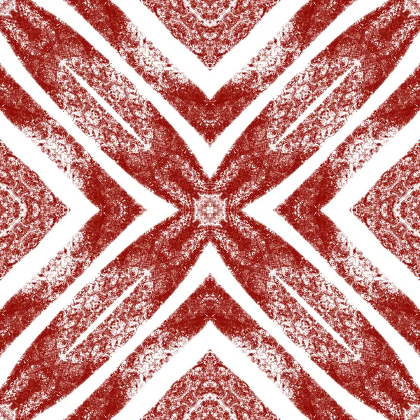Wzór Bez Szwu Mozaiki Wino Czerwone Symetryczne Tło Kalejdoskopu Egzotyczny — Zdjęcie stockowe