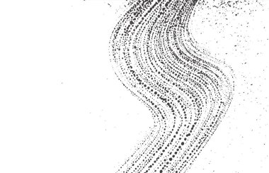 Grunge dokusu. Kederli siyah gri iz. Harika bir geçmiş. Gürültü iğrenç grunge dokusu. Göz kamaştırıcı sanatsal bir yüzey. Vektör illüstrasyonu.