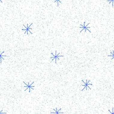 El yapımı kar taneleri, Noel 'de kusursuz desen. Tebeşirle kar tanelerinin üzerinde uçan kar taneleri. Tebeşirle çizilmiş kar örtüsü. Akıllara durgunluk veren tatil sezonu dekorasyonu.