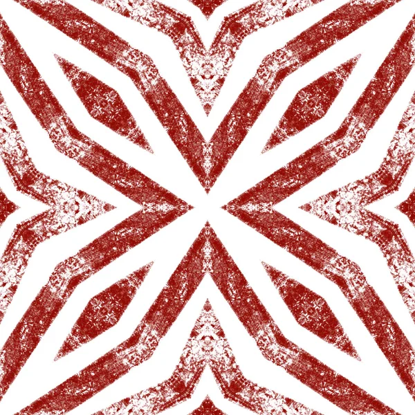Геометрический Бесшовный Рисунок Вино Красный Симметричный Калейдоскоп Фон Ручной Рисунок — стоковое фото