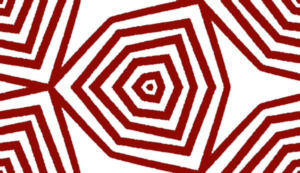 Arabeska Ręcznie Rysowane Wzór Maroon Symetryczne Tło Kalejdoskopu Tekstylia Gotowe — Zdjęcie stockowe