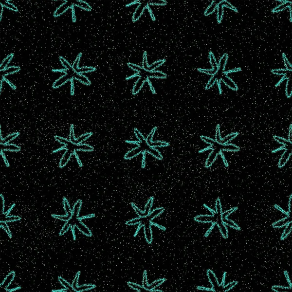 Stock image Hand Drawn Snowflakes Christmas Seamless Pattern. Subtle Flying Snow Flakes on chalk snowflakes Background. Authentic chalk handdrawn snow overlay. Decent holiday season decoration.