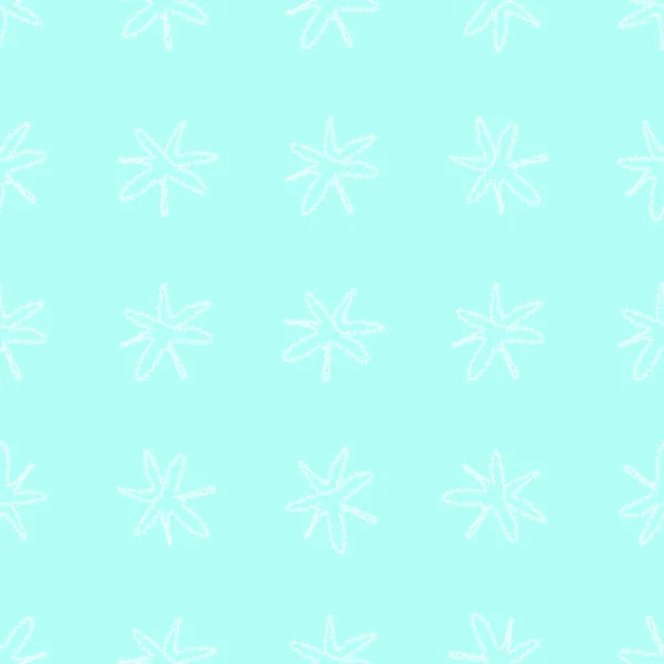 Ручной Рисунок Снежинки Рождество Бесшовный Шаблон Тонкие Летающие Снежинки Фоне — стоковое фото