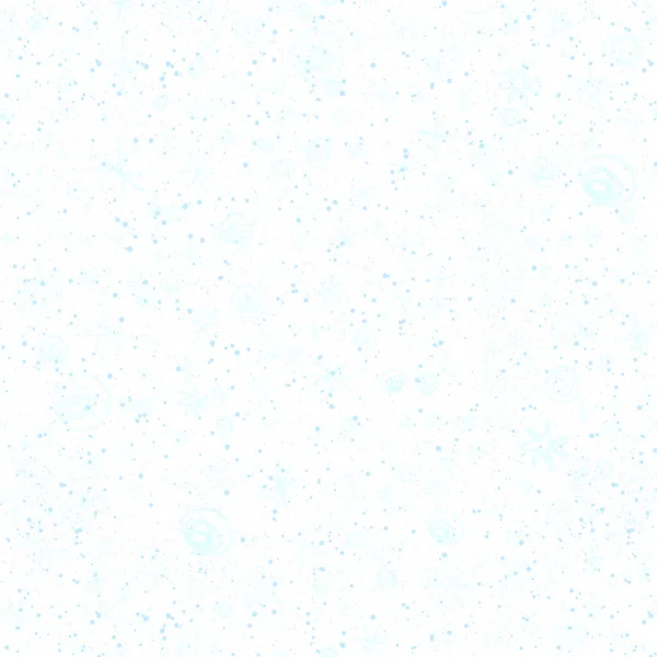 Ručně Kreslené Sněhové Vločky Vánoční Bezešvé Vzor Jemné Sněhové Vločky — Stock fotografie