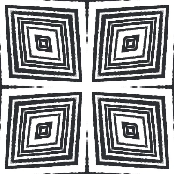 Textured Stripes Pattern Black Symmetrical Kaleidoscope Background Trendy Textured Stripes — Stockfoto