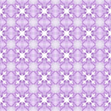 Sembol suluboya deseni. Mor muhteşem boho şık yaz tasarımı. Tekstil hazır olağanüstü baskı, mayo kumaş, duvar kağıdı, ambalaj. Yeşil geometrik sembolü suluboya kenarı.