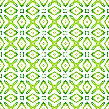 Organik fayans. Yeşil büyüleyici boho şık yaz tasarımı. Tekstil hazır muhteşem baskı, mayo kumaş, duvar kağıdı, ambalaj. Moda organik yeşil kenar.
