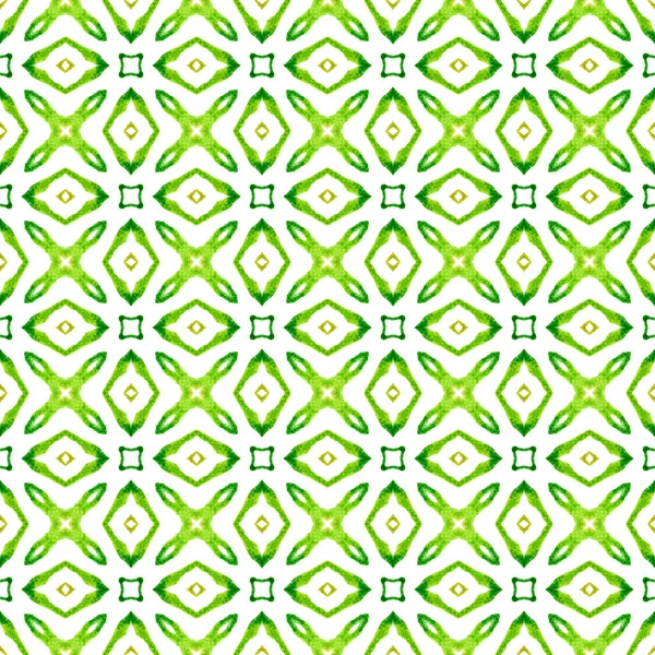 Szerves Cserép Zöld Elbűvölő Boho Divatos Nyári Design Textil Kész — Stock Fotó