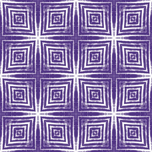 Arabesque Hand Getekend Patroon Paarse Symmetrische Caleidoscoop Achtergrond Textiel Klaar — Stockfoto