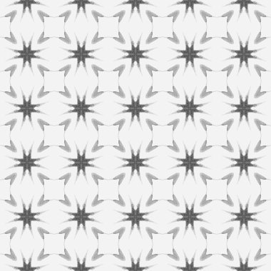 El çizimi tropikal, pürüzsüz sınır. Siyah ve beyaz bunaltıcı boho şık yaz tasarımı. Tropik, pürüzsüz desen. Tekstil hazır güzel baskı, mayo kumaş, duvar kağıdı, ambalaj..