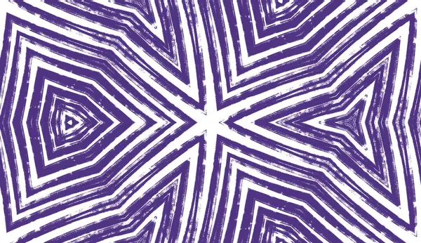 縞模様のテクスチャ 紫色の対称万華鏡の背景 テキスタイル準備ができて息をのむようなプリント 水着生地 流行のテクスチャストライプデザイン — ストック写真