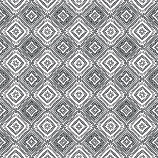 stock image Striped hand drawn pattern. Black symmetrical kaleidoscope background. Textile ready ideal print, swimwear fabric, wallpaper, wrapping. Repeating striped hand drawn tile.