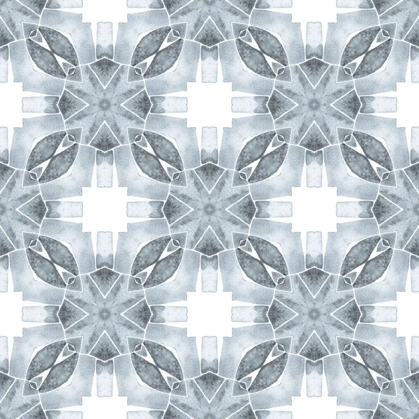 Тропічний Безшовний Візерунок Чорно Білий Дивовижний Літній Дизайн Boho Текстиль — стокове фото