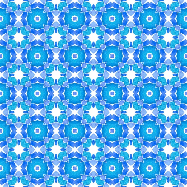 Textiel Klaar Extatische Print Badmode Stof Behang Verpakking Blauwe Mooie — Stockfoto
