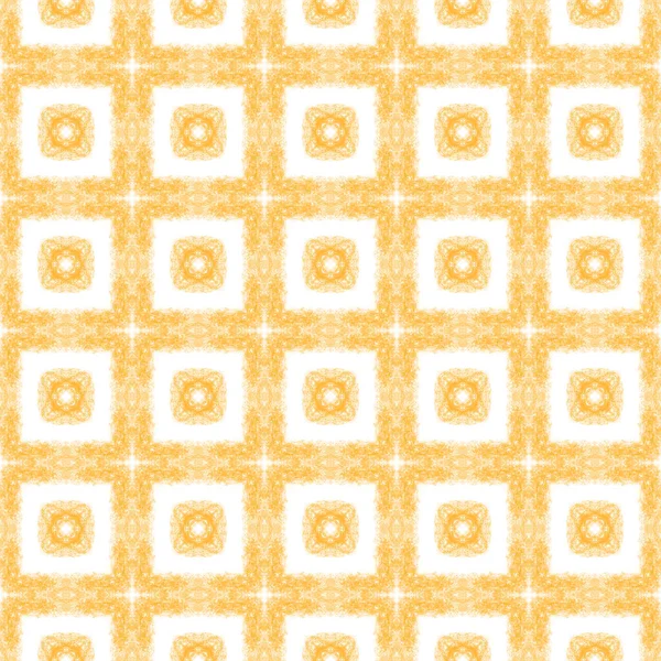 Textured Stripes Pattern Yellow Symmetrical Kaleidoscope Background Textile Ready Captivating — Stock Photo, Image