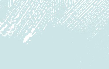 Grunge dokusu. Üzücü mavi iz. Göz kamaştırıcı bir geçmiş. Gürültü iğrenç grunge dokusu. Güzel sanatsal bir yüzey. Vektör illüstrasyonu.