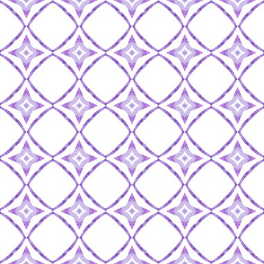 Egzotik, pürüzsüz desen. Mor takdire şayan boho yaz tasarımı. Yaz, egzotik, pürüzsüz sınır. Tekstil hazır kalın baskı, mayo kumaş, duvar kağıdı, ambalaj..
