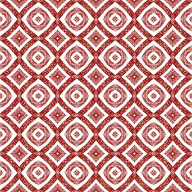 Dokulu çizgili desen. Şarap kırmızısı simetrik kaleydoskop arka planı. Moda desenli şerit tasarımı. Tekstil hazır baskı, mayo kumaş, duvar kağıdı, ambalaj..